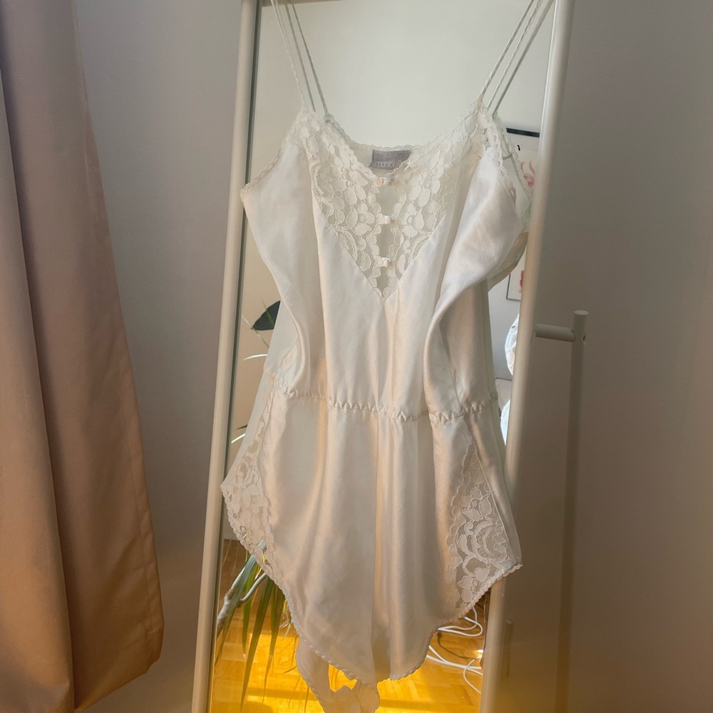 SOLD White lace lingerie romper